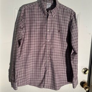 Brooks Brothers Purple Plaid Men's Shirt